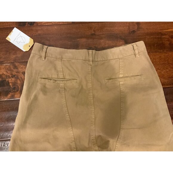 Nili Lotan Light Brown (ISSUE - 2609988) Khaki Chino Tapered Leg Pants, Size 30 - Picture 5 of 5